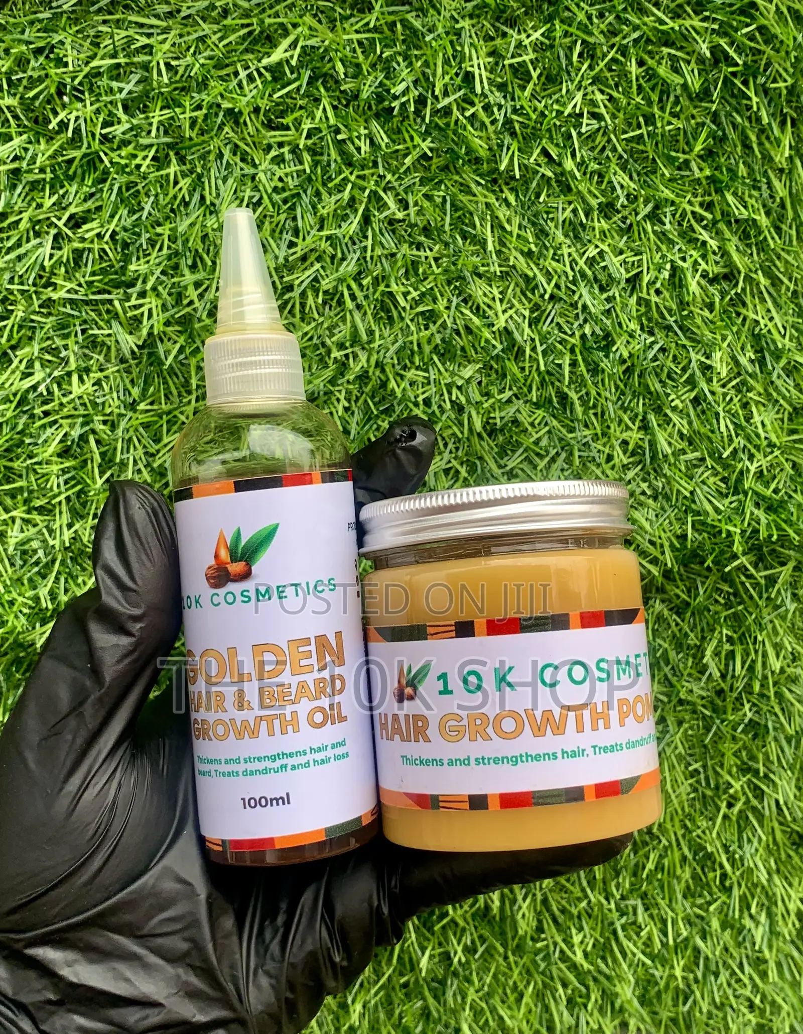 Hair and Beard Growth Oil, Growth Pomade and Derma Roller