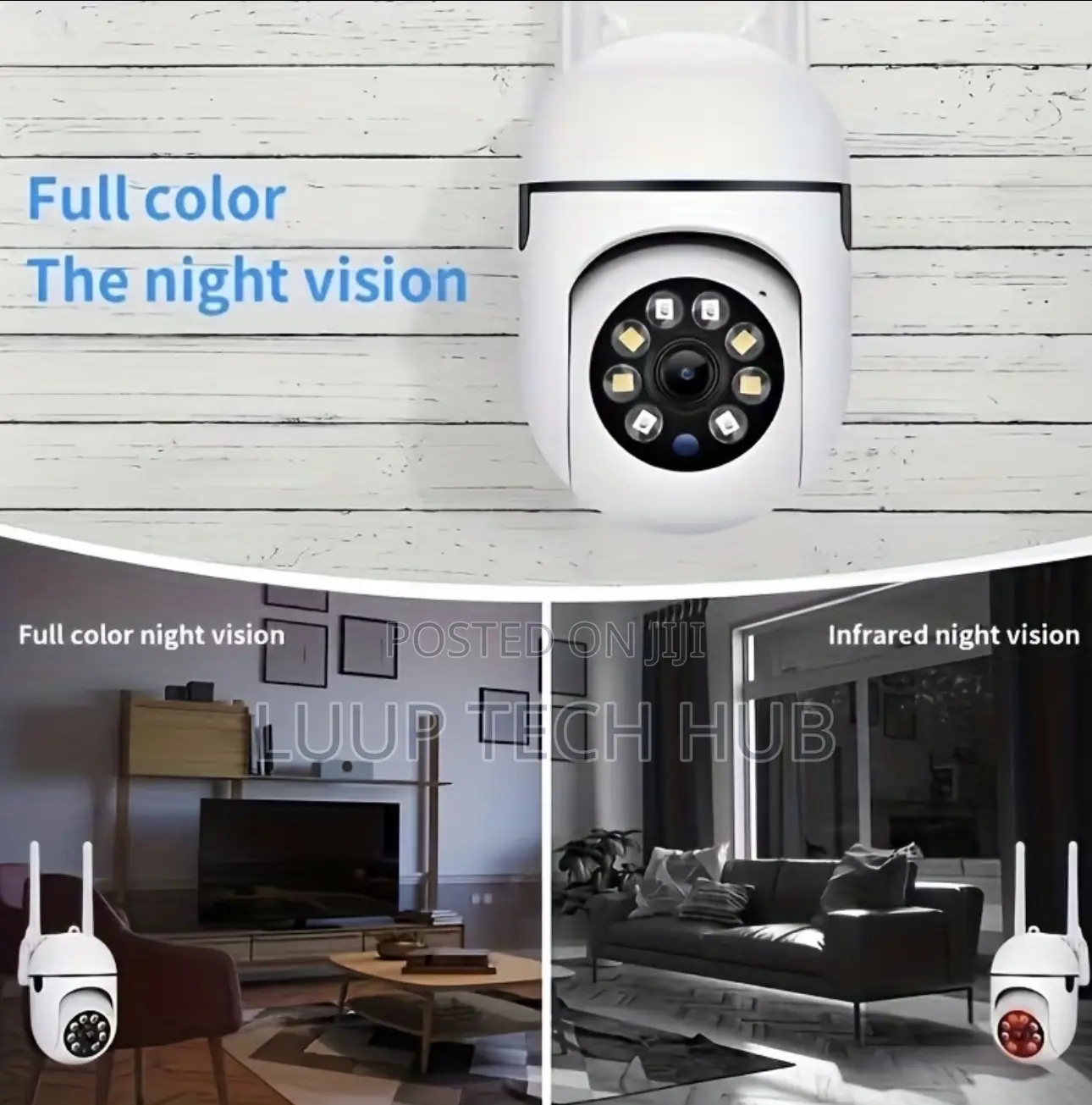 High Definition Ai WiFi CCTV Camera With Night Vision, Motion Sensor