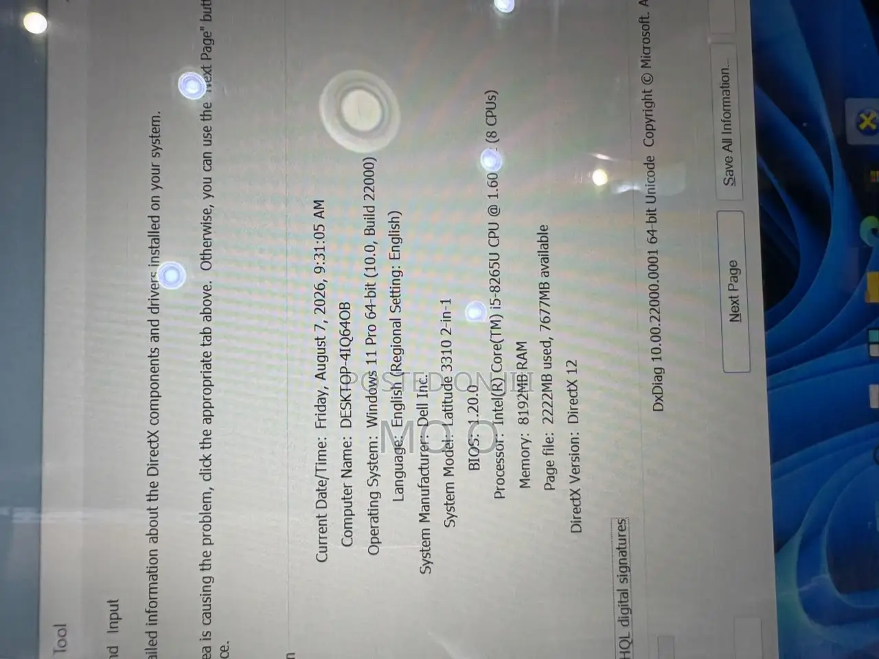Laptop Dell Latitude 3310 2-in-1 8GB Intel Core i5 SSD 256GB