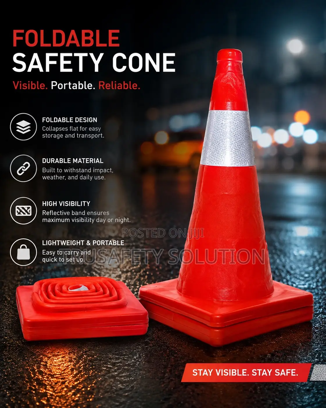 Foldable Safety Cone