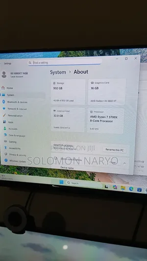 New Desktop Computer 16GB AMD Ryzen 7 HDD+SSD 2T