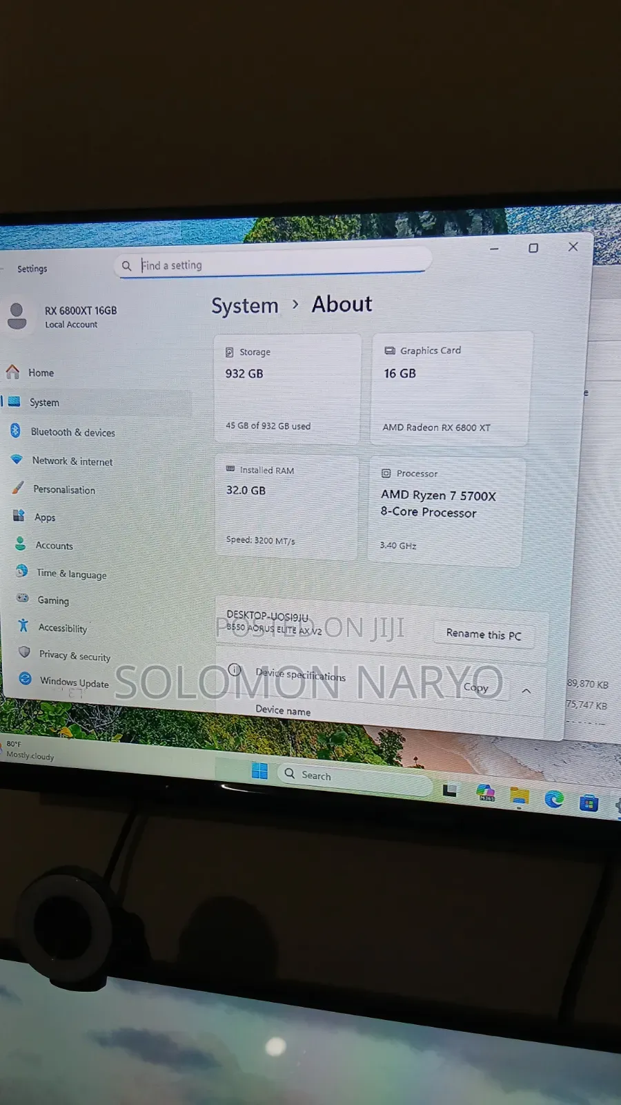 New Desktop Computer 16GB AMD Ryzen 7 HDD+SSD 2T
