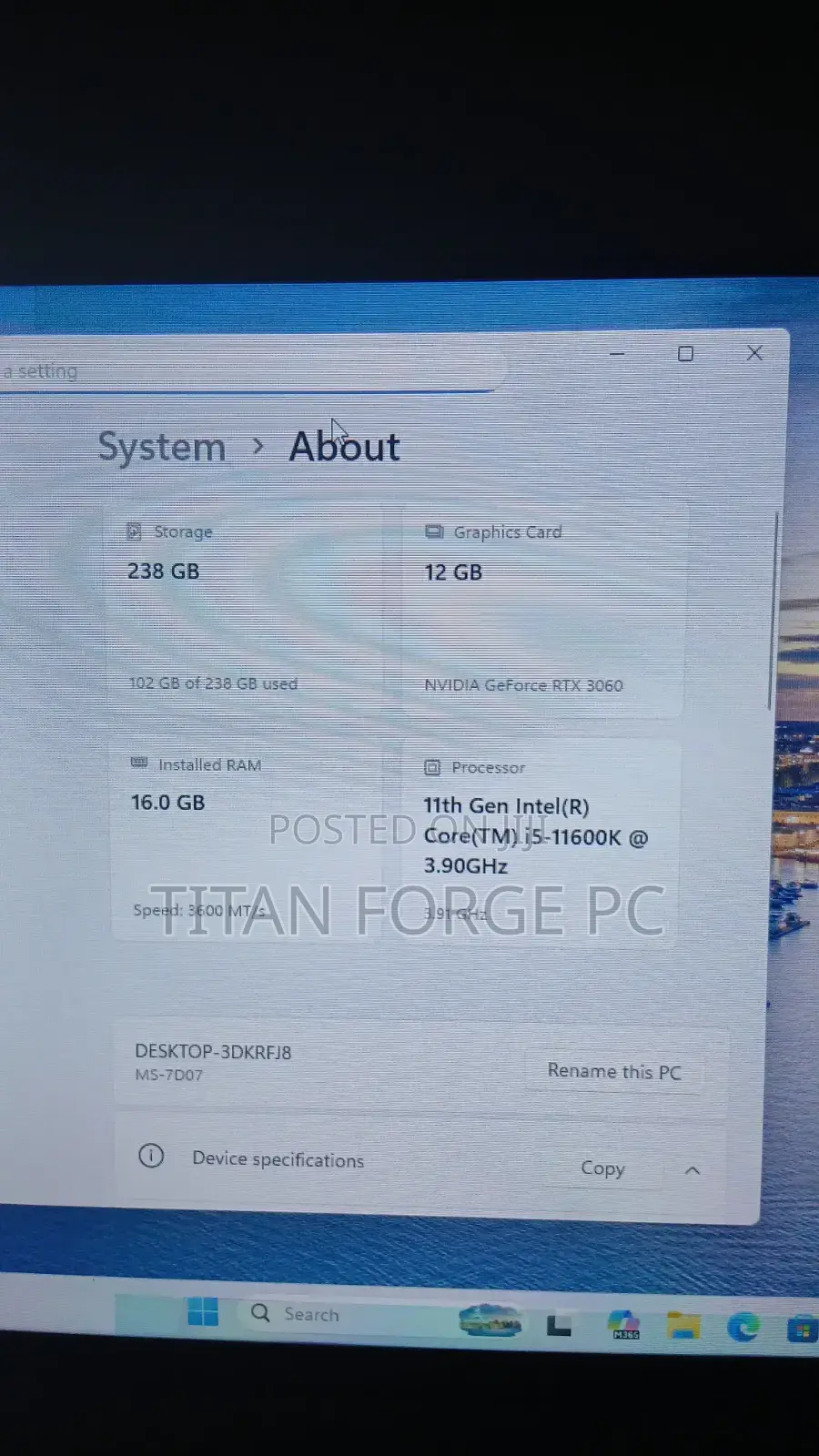 New Desktop Computer 16GB Intel Core i5 SSHD+SSD 2T