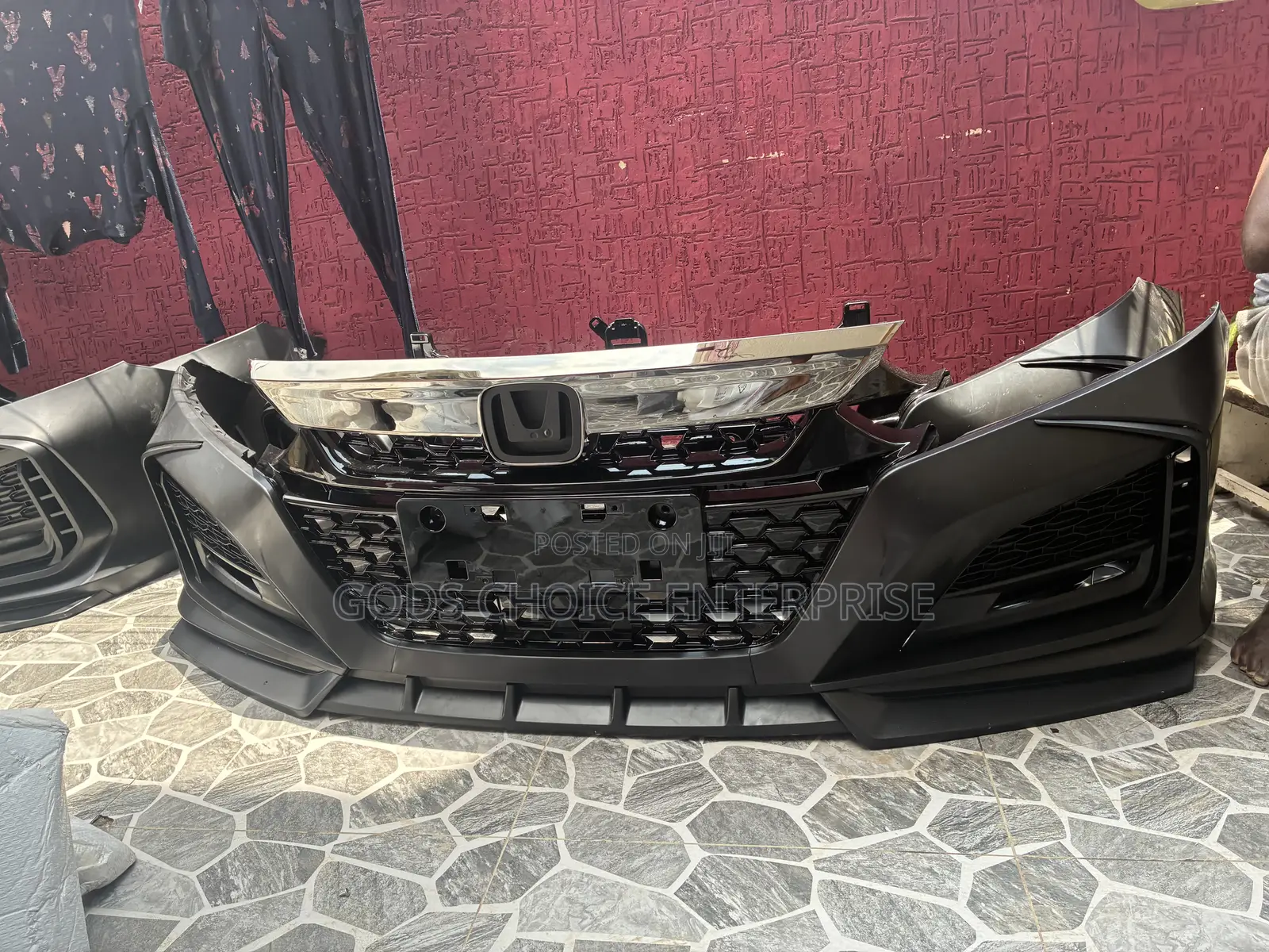 Complete Front Bumper Accord 2018-2020-2021 Black Edition
