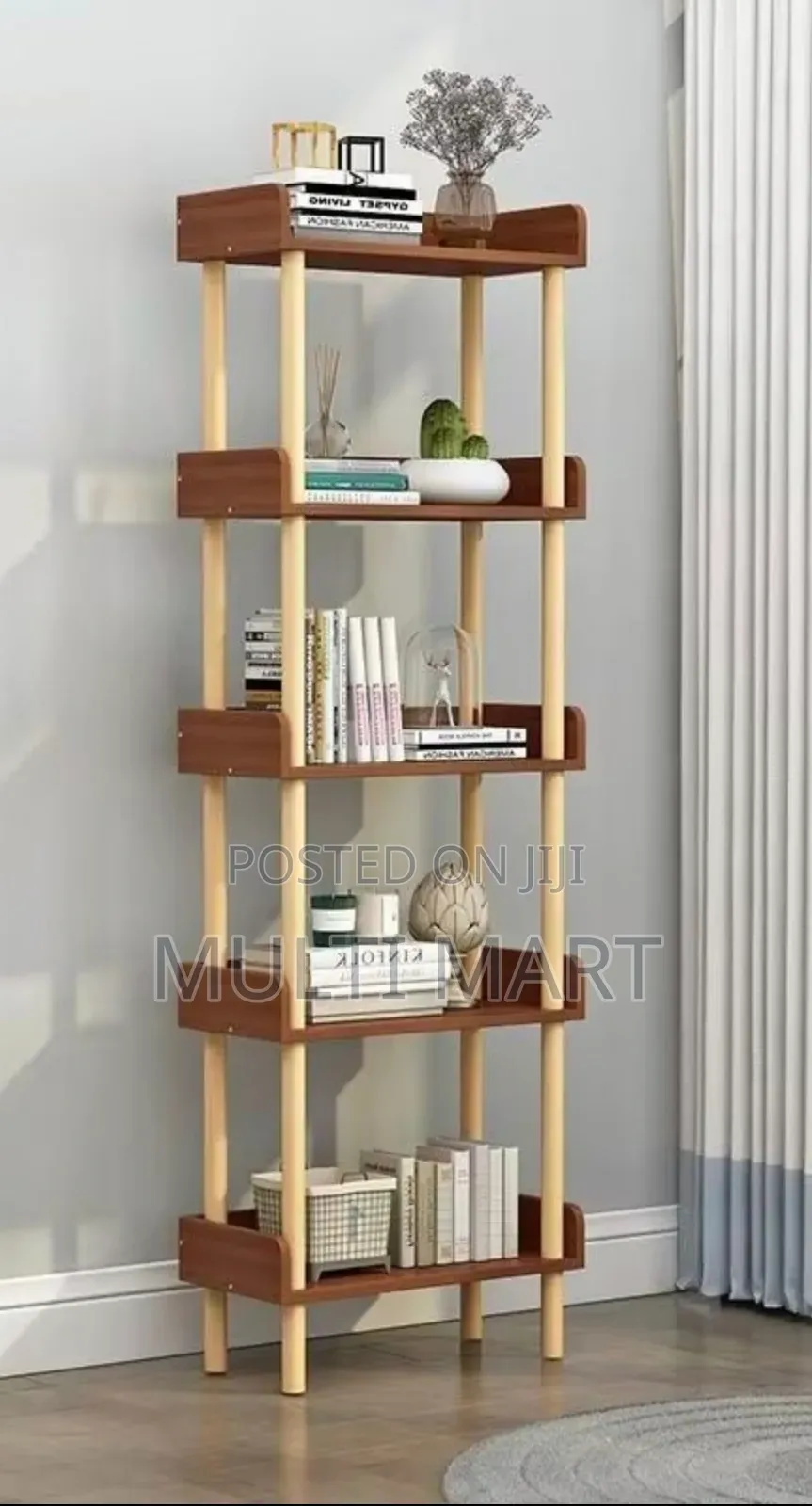 Bookshelf Storage Rack Organizer