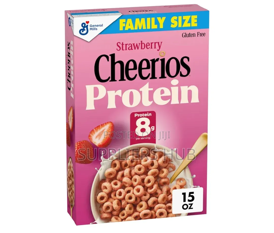 Cheerios Protein Cereal, Strawberry, 8g Protein, Family Size