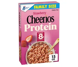 Cheerios Protein Cereal, Strawberry, 8g Protein, Family Size
