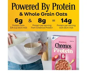 Cheerios Protein Cereal, Strawberry, 8g Protein, Family Size