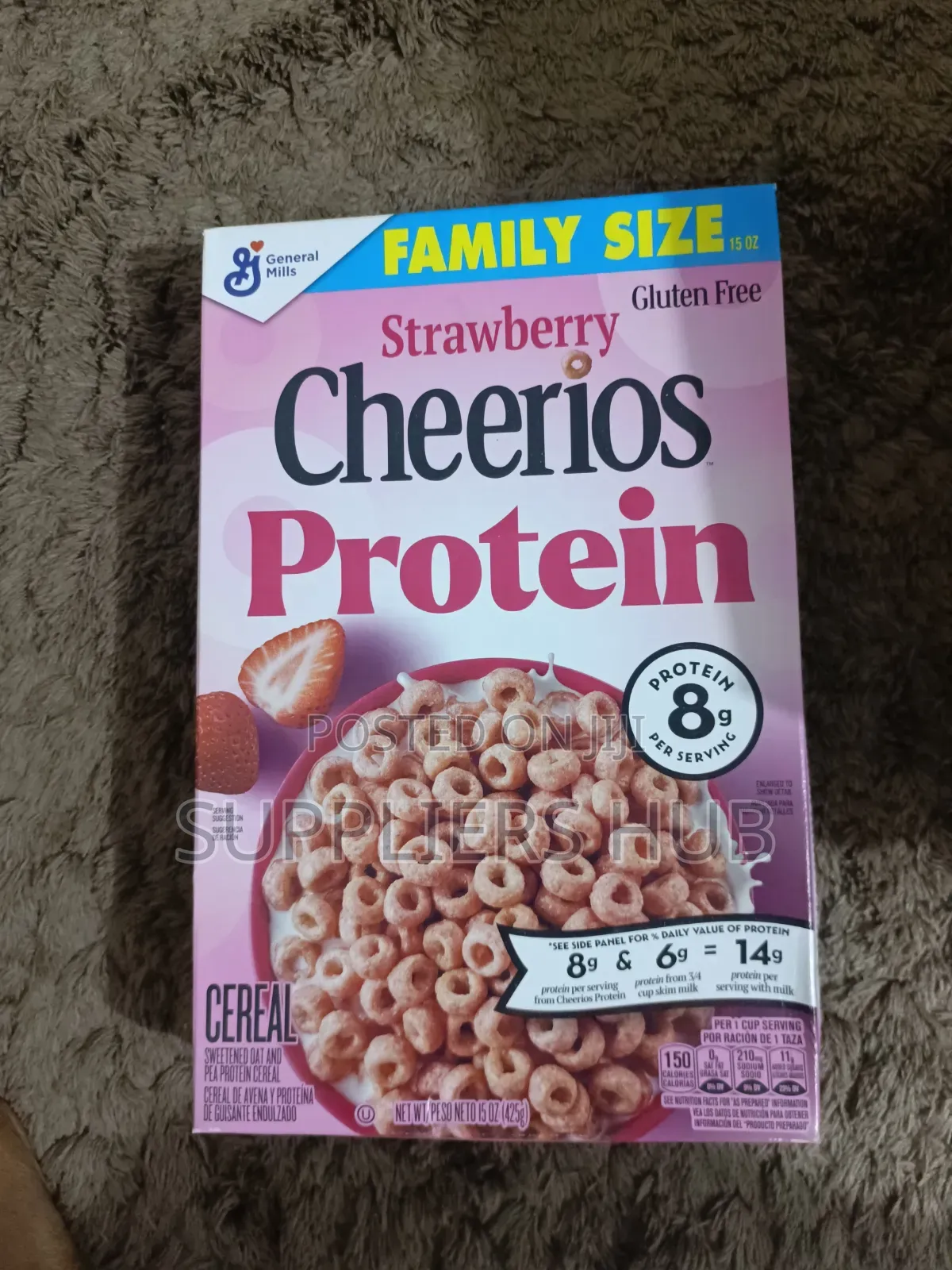 Cheerios Protein Cereal, Strawberry, 8g Protein, Family Size