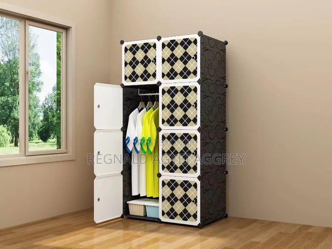 8 Cube Plastic Wardrobe