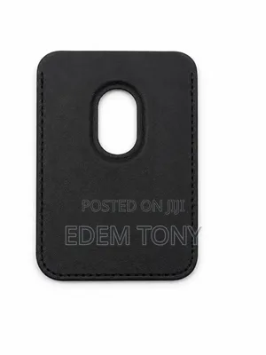 JETech Leather MagSafe Wallet Case for iPhone, Black