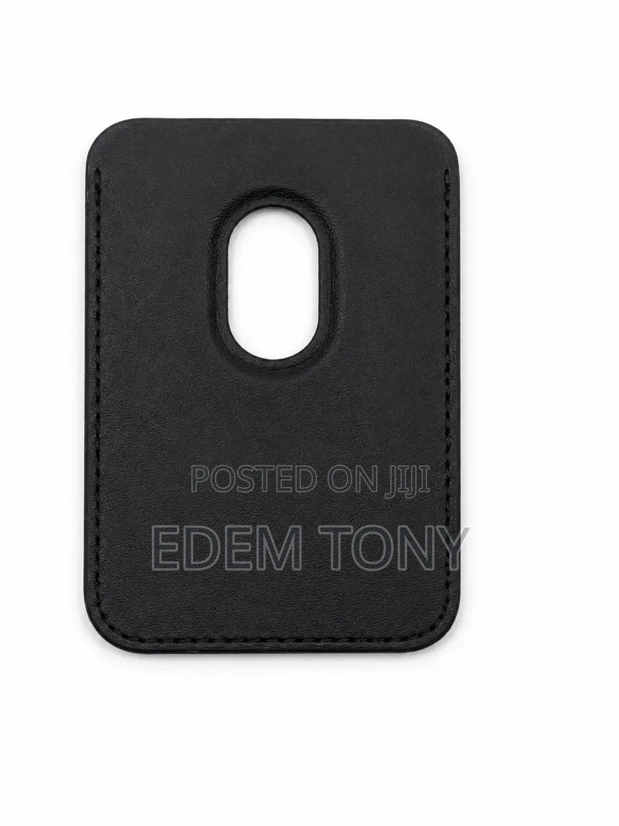 JETech Leather MagSafe Wallet Case for iPhone, Black