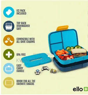 Ello Benni Kids Bento Lunch Box With Ice Pack