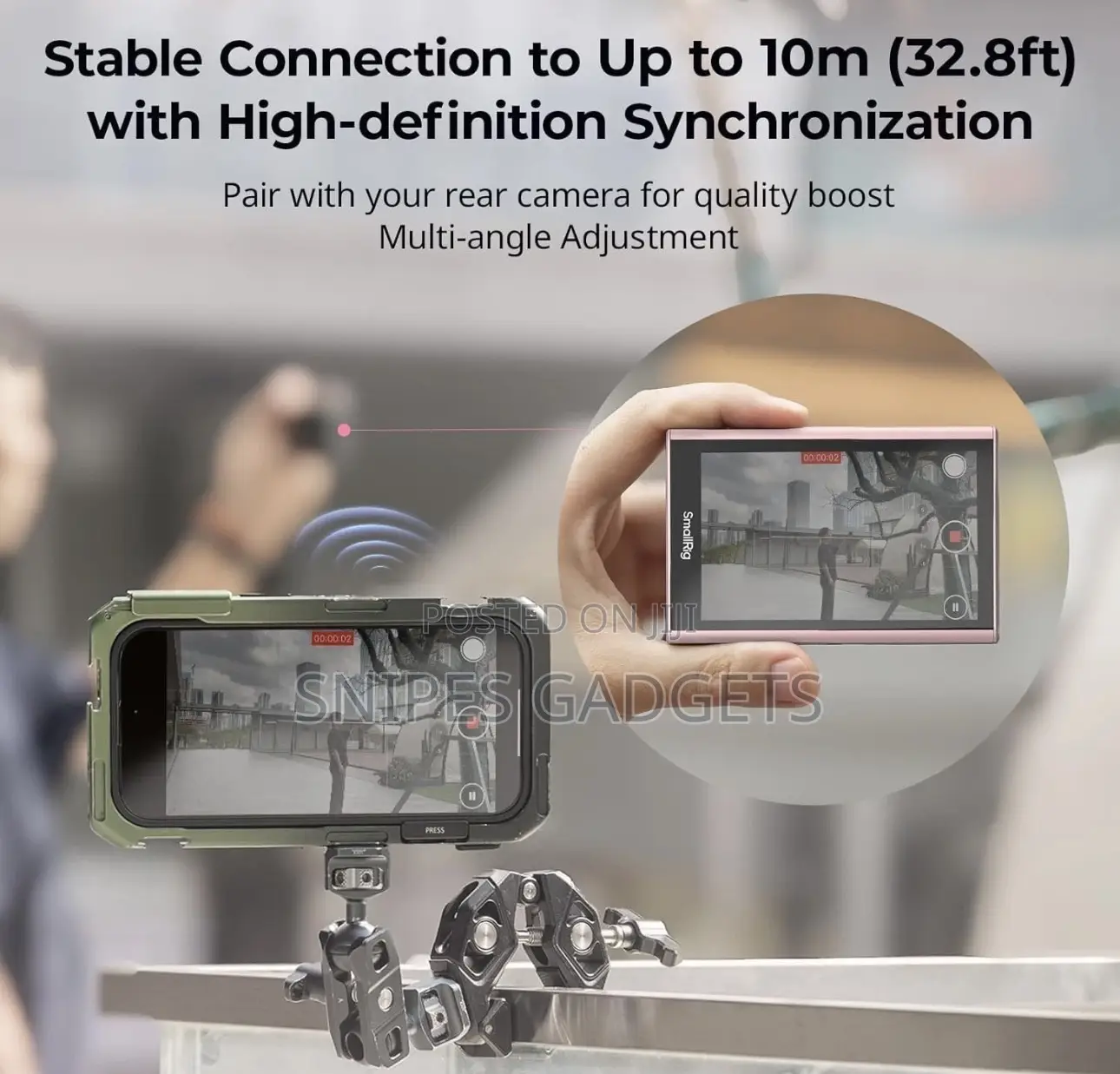 SmallRig Wireless Video Monitor for Phone(1080p) With Wireless Control
