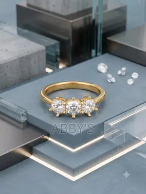Non Fading Stainless Gold Engagement/Promise Ring
