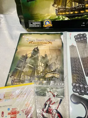 LED Queen Anne’s Revenge Blackbeards Pirate Ship Cubic 3D Puzzle