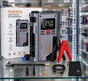 4 in 1 Car Jump Starter and Tire Pump Kit Complete Set