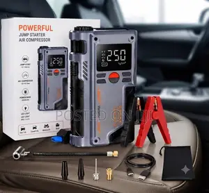 4 in 1 Car Jump Starter and Tire Pump Kit Complete Set