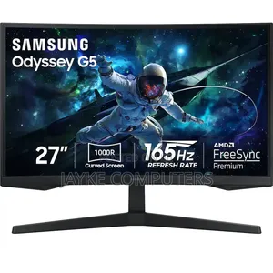 Samsung 27′′ Odyssey G5 (S27CG556EN) QHD 165Hz Curved Gaming Monitor