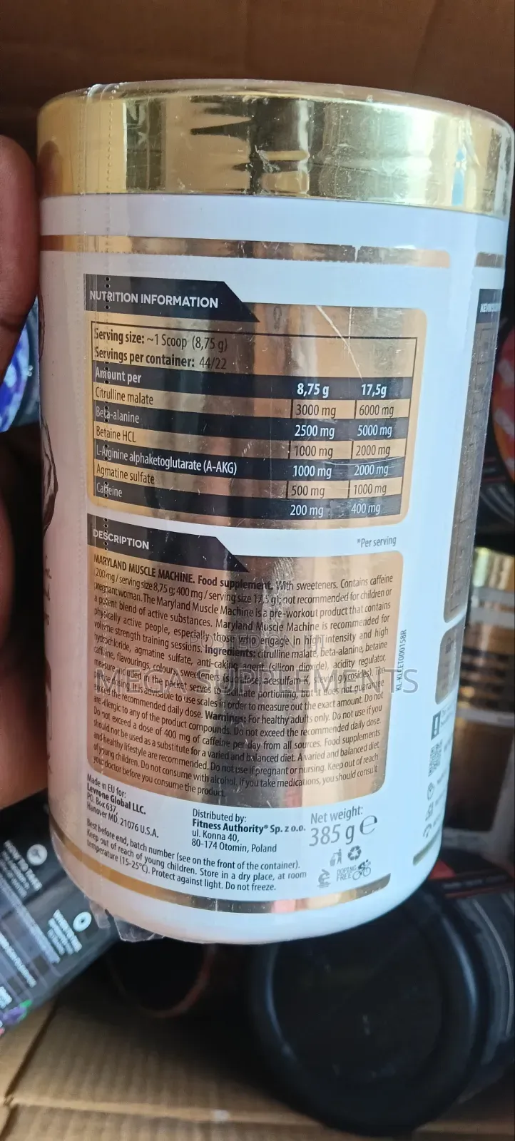 Kevin Levrone Maryland Muscle Machine Preworkout