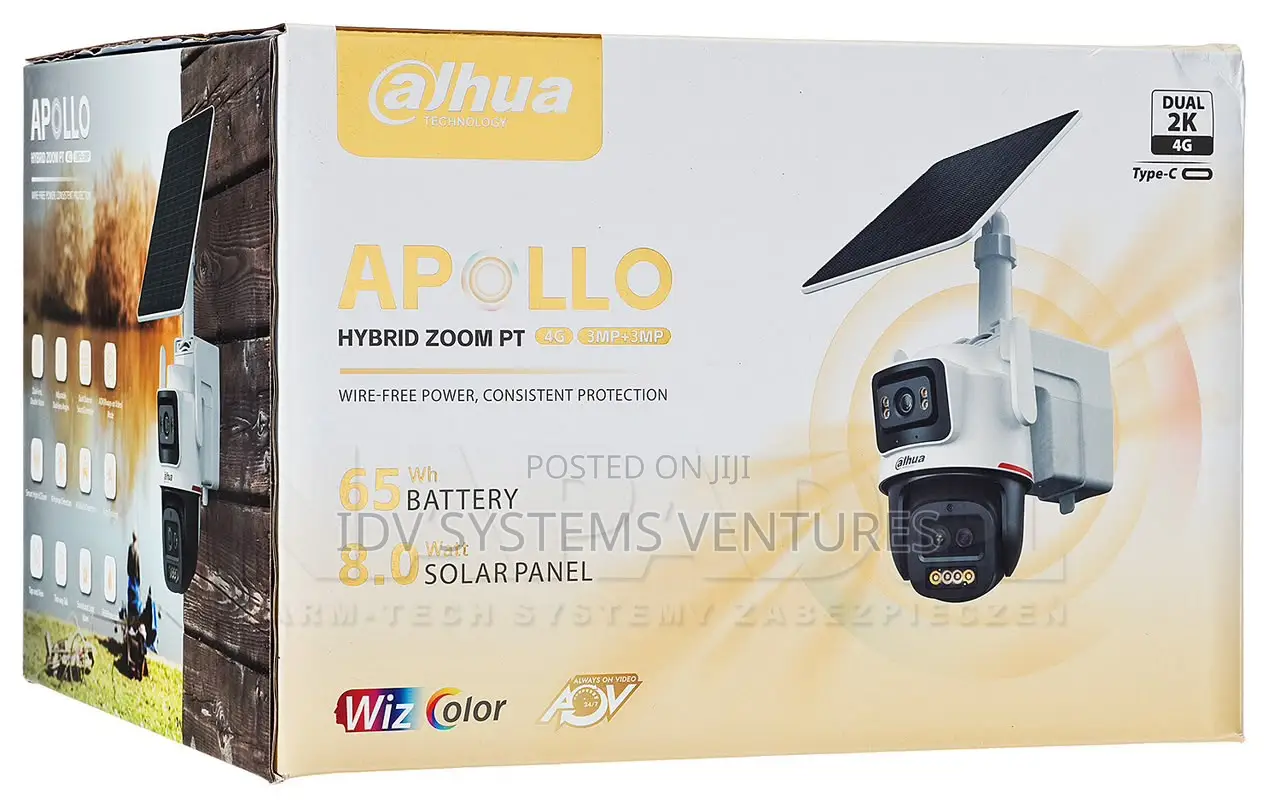 Apollo Hybrid Zoom PT 4G Solar Security Camera