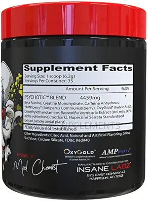 Psychotic High Stim Preworkout