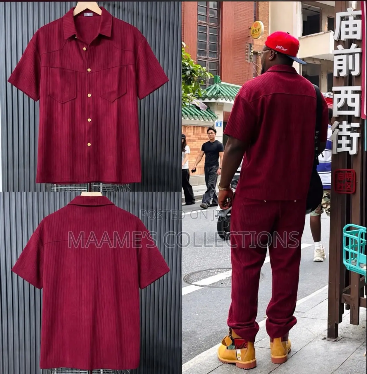 Men’s Premium Short Sleeve Shirt Trousers Set