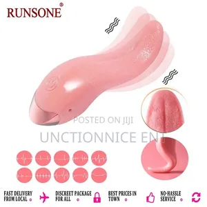 Realistic Tongue Licking Stimulator Nipples Clitoris Vibrator Sex Toy