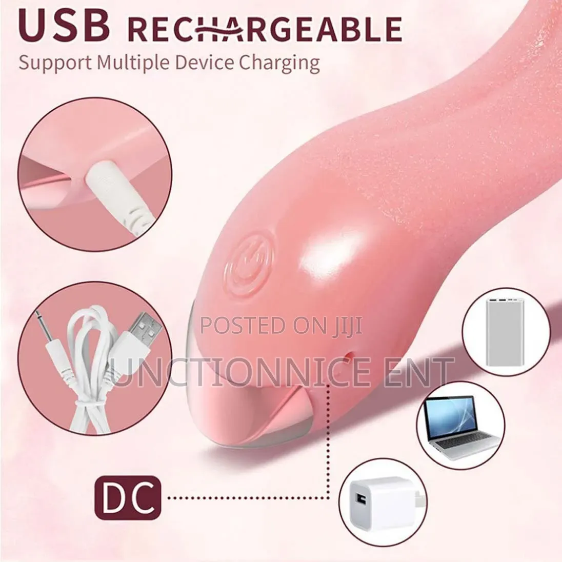 Realistic Tongue Licking Stimulator Nipples Clitoris Vibrator Sex Toy