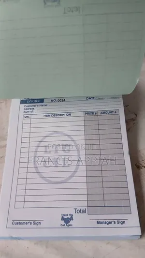 Carbonated Invoice Books