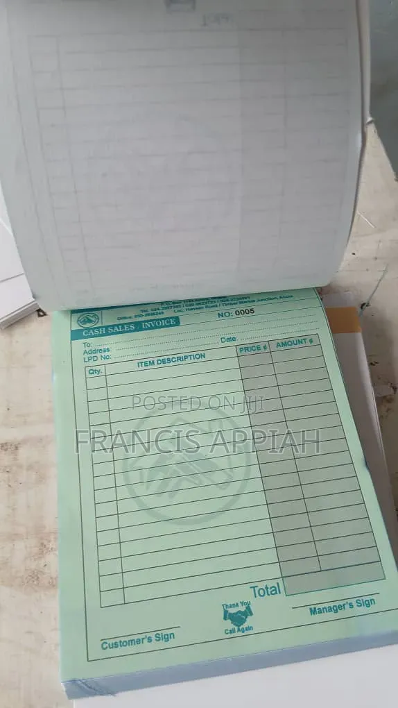 Carbonated Invoice Books