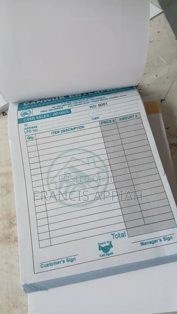 Carbonated Invoice Books