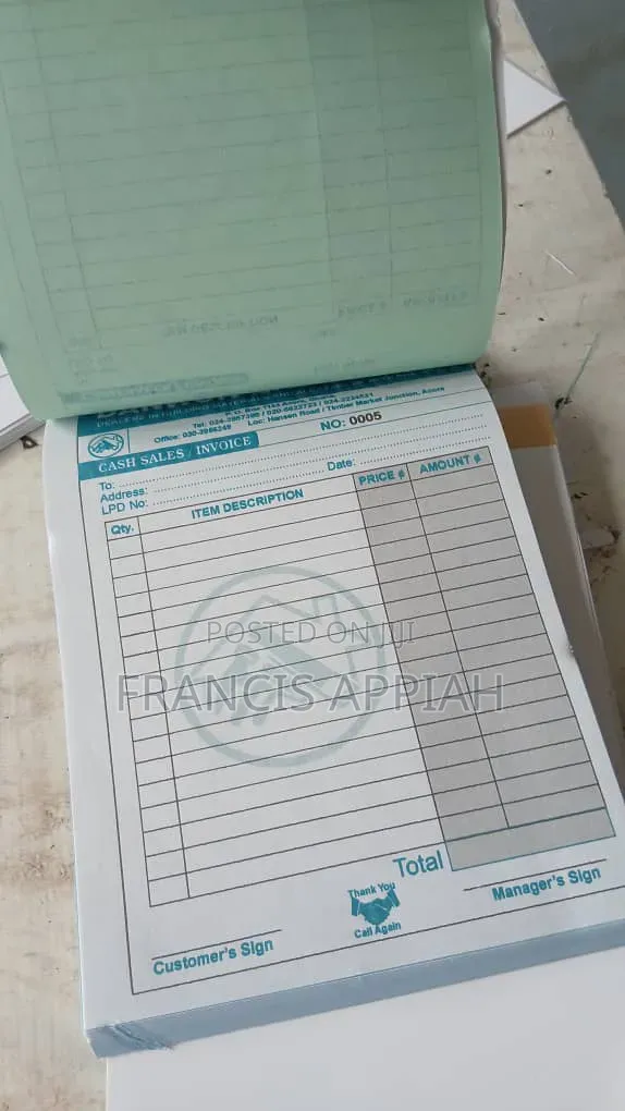 Carbonated Invoice Books