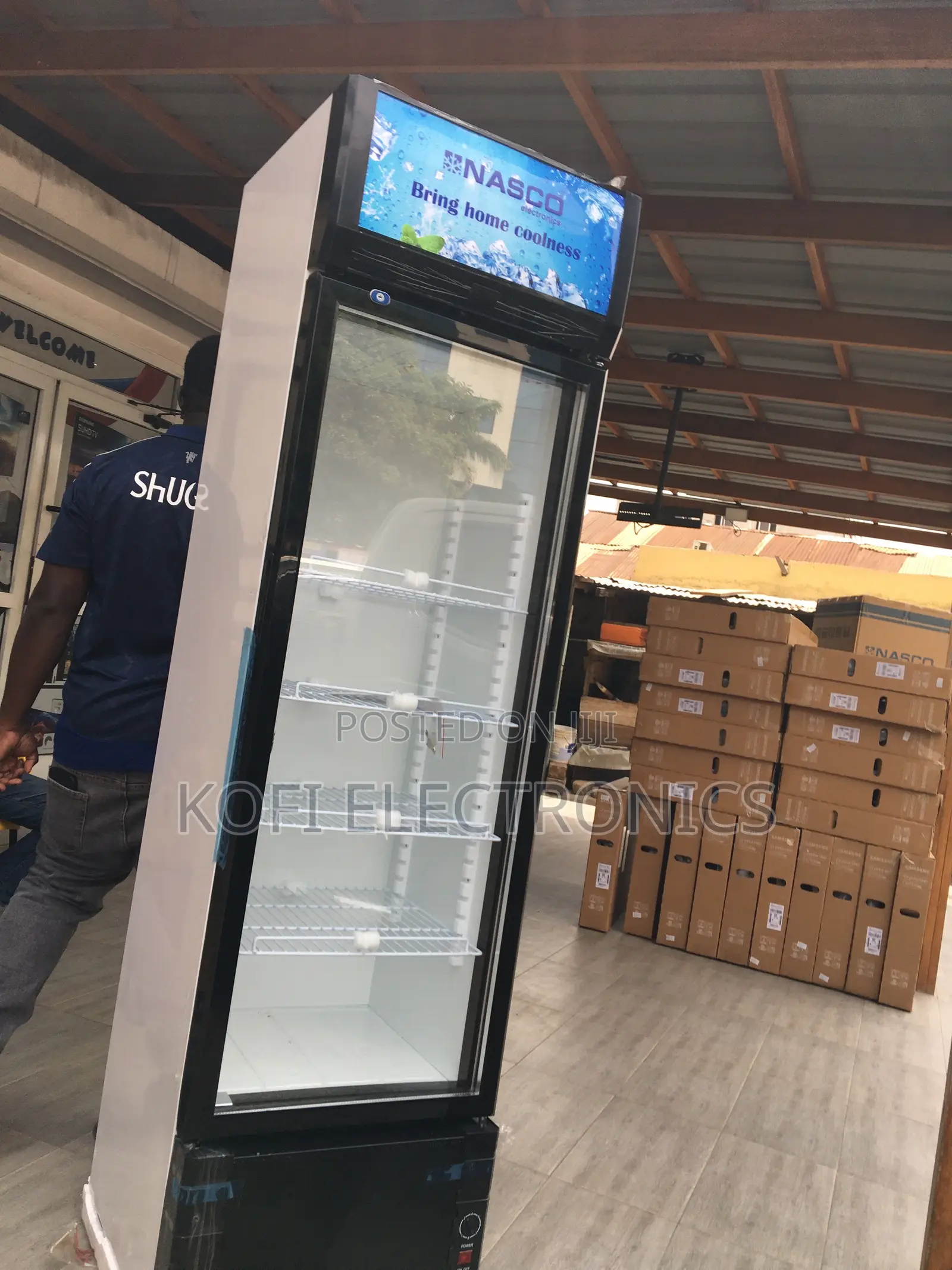 Auto Defrost Nasco 358Ltrs Display Fridge-Nas-Fl400-1dr