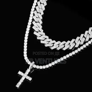 2 PCs
Hip Hop Iced Out Link Necklace Set 
 Jewelry