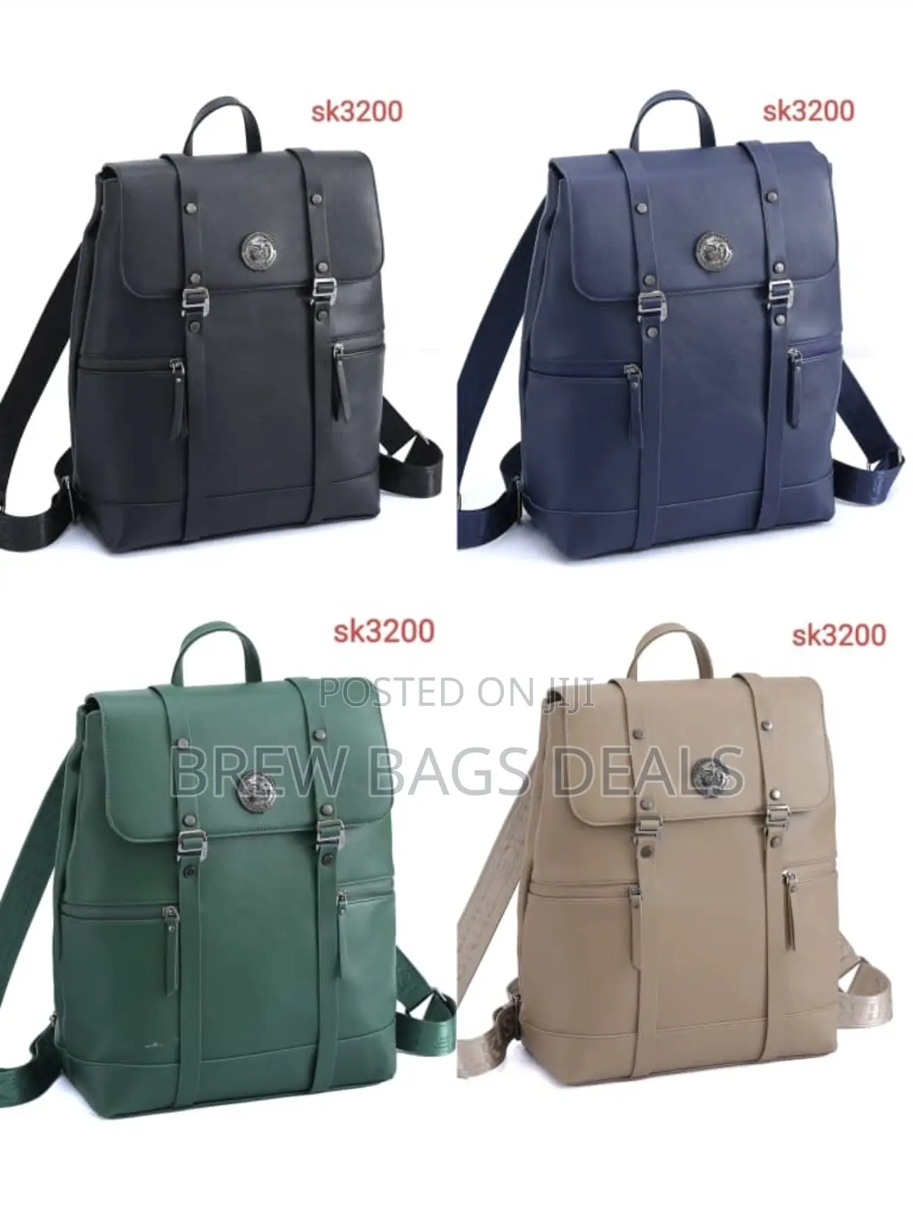 Premium Quality Thick Leather Sunsilk Backpack.