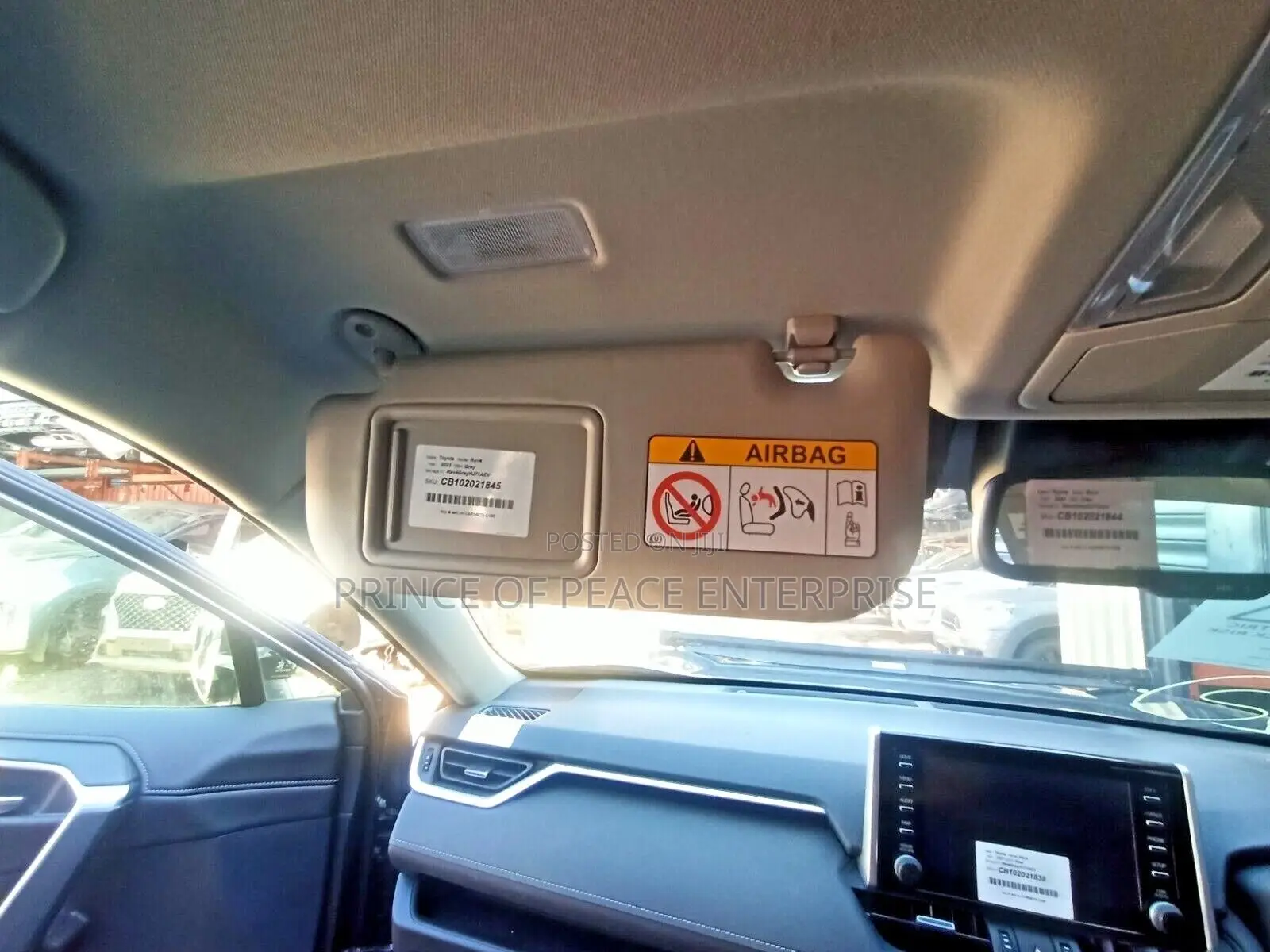 Toyota RAV4 2019 2020 2022 2025 Sun Visor Pair
