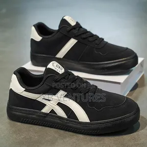 Versatile Black and White Casual Shoes for Spring