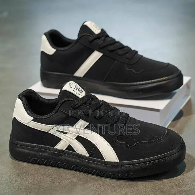 Versatile Black and White Casual Shoes for Spring