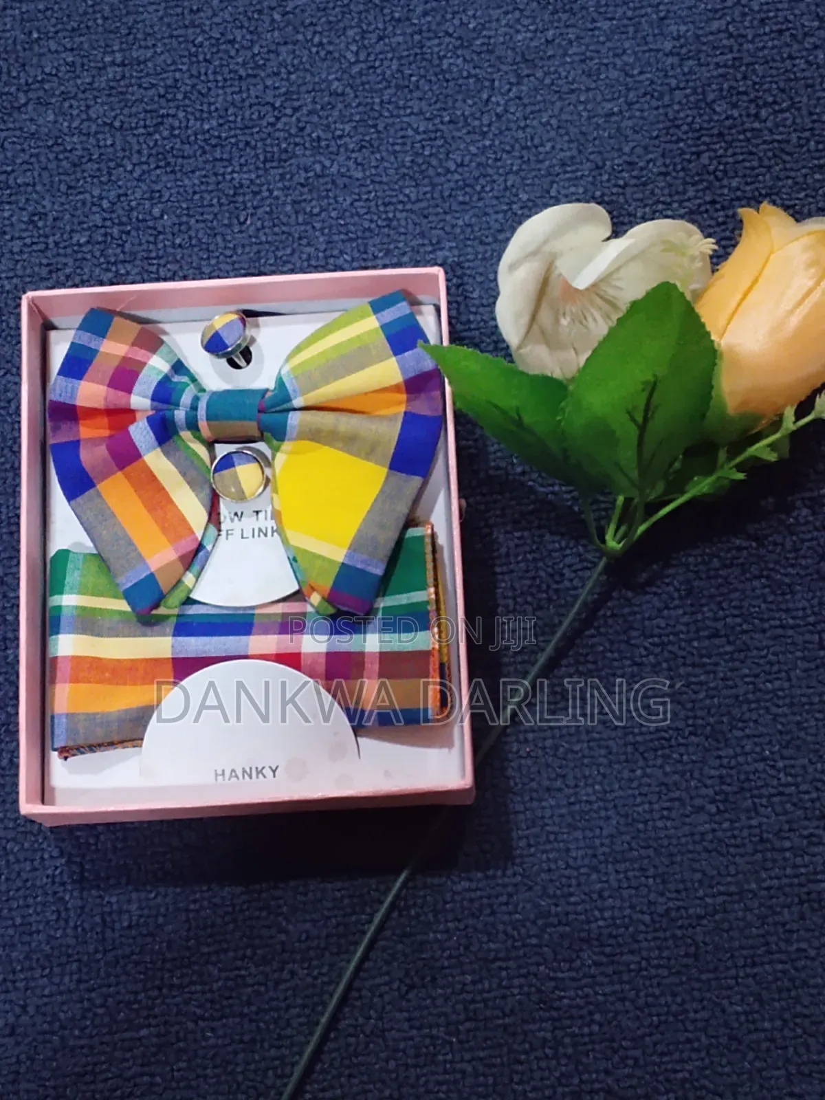 Colourful Checkered Bowtie and Flying Tie