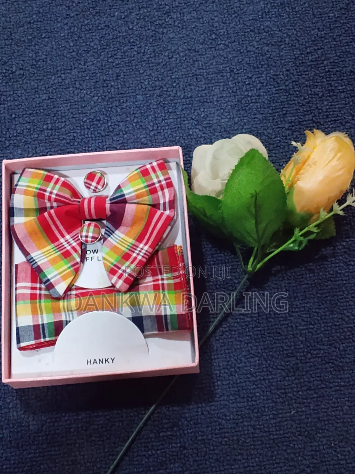 Colourful Checkered Bowtie and Flying Tie