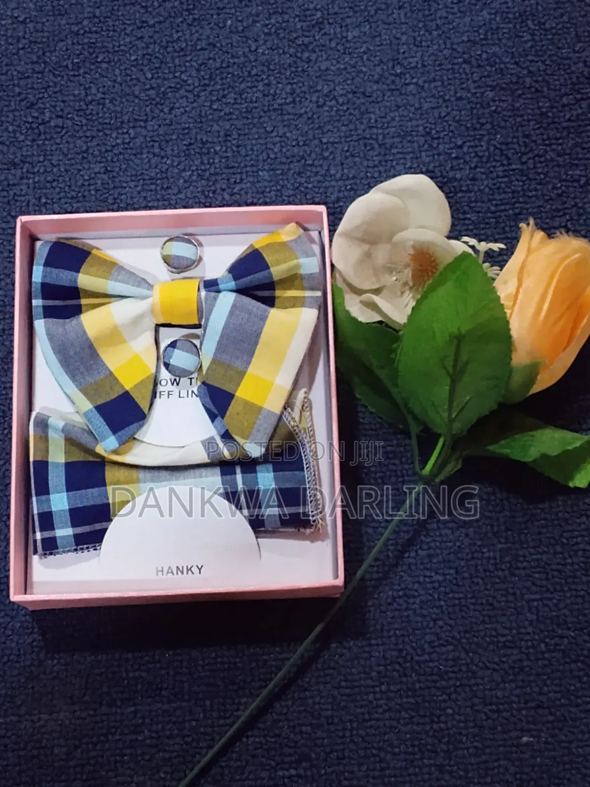 Colourful Checkered Bowtie and Flying Tie