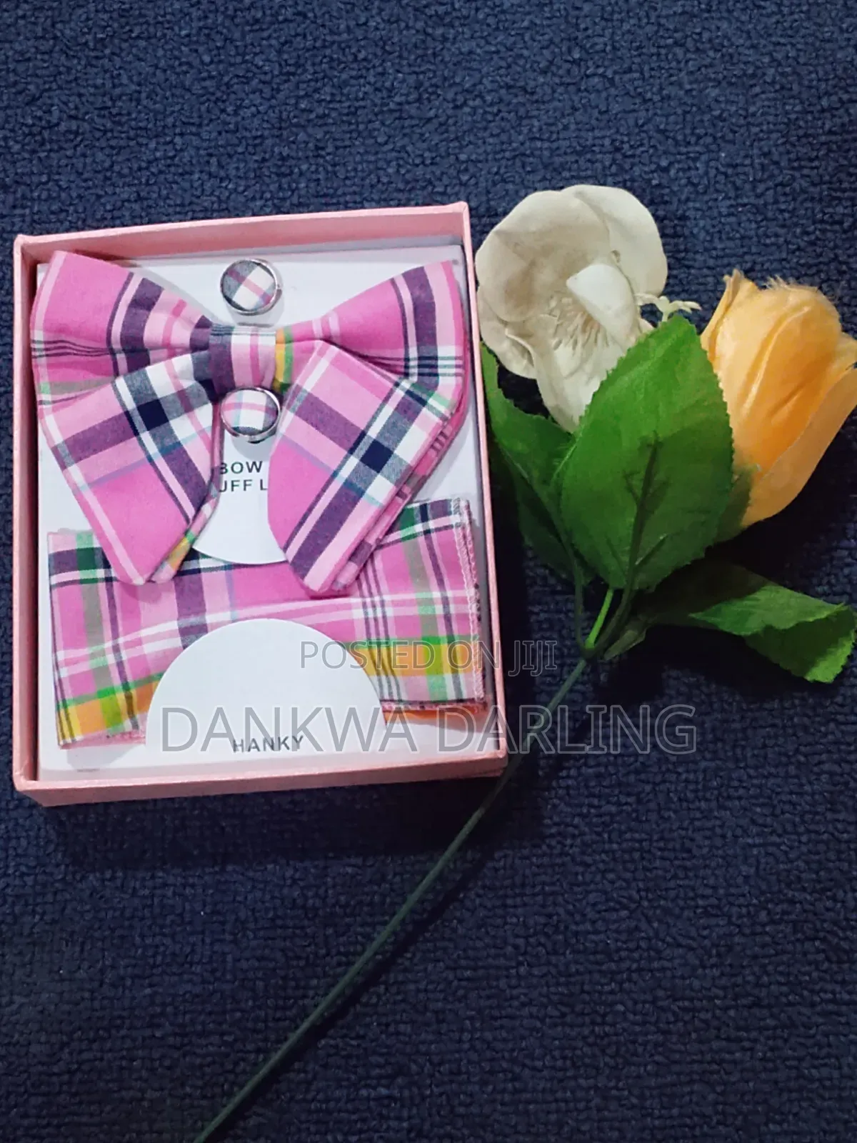 Colourful Checkered Bowtie and Flying Tie
