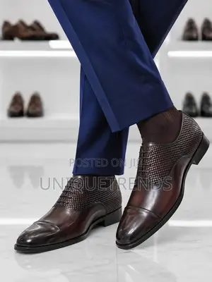 Executive CARMINA Leather Oxfords Shoe (Brown)