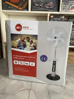 18" Rechargeable Fan With Safety Protection