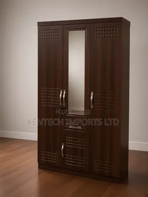 All-in-One Modern Wardrobe: Hanging Space, Mirror Drawer/ 3 Door