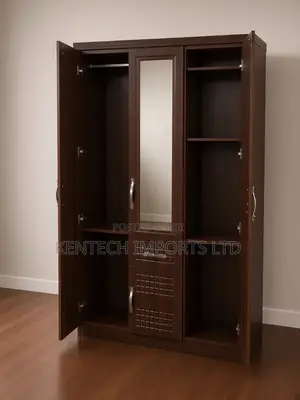 All-in-One Modern Wardrobe: Hanging Space, Mirror Drawer/ 3 Door
