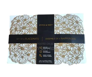 Stitch Weft Rectangular Placemats - 6 Set