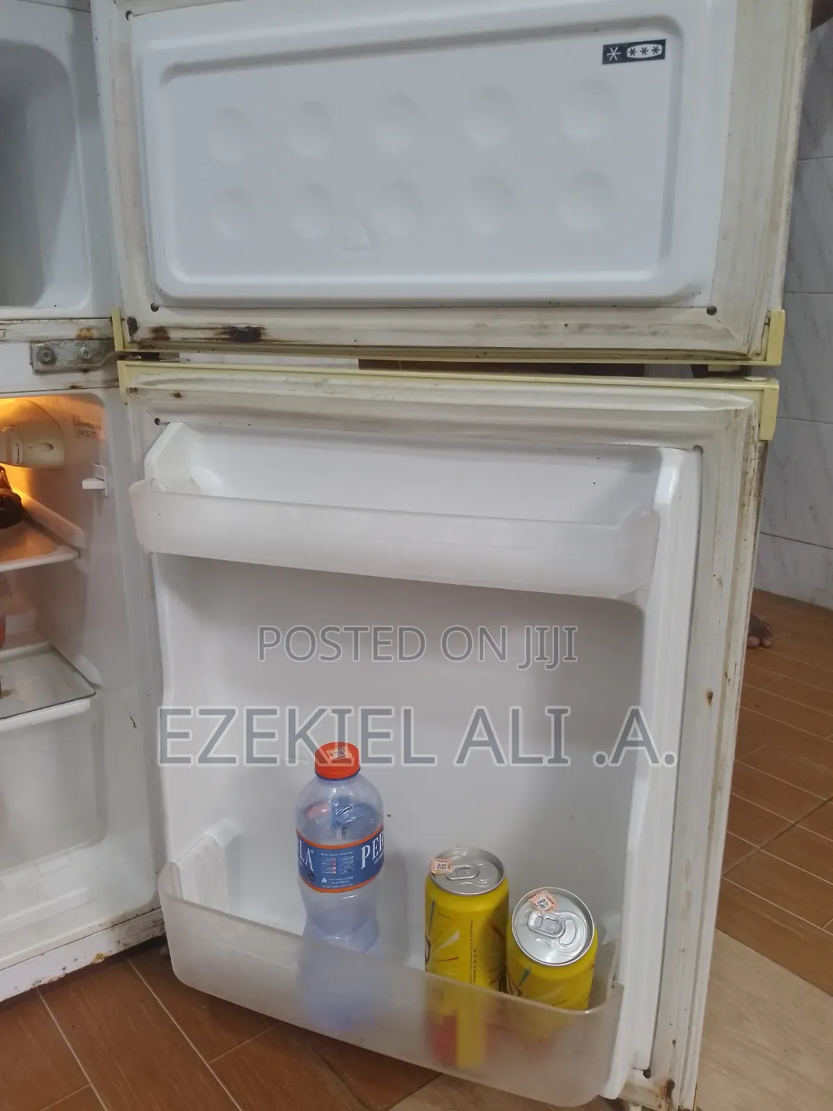 Double Door Table Top Fridge