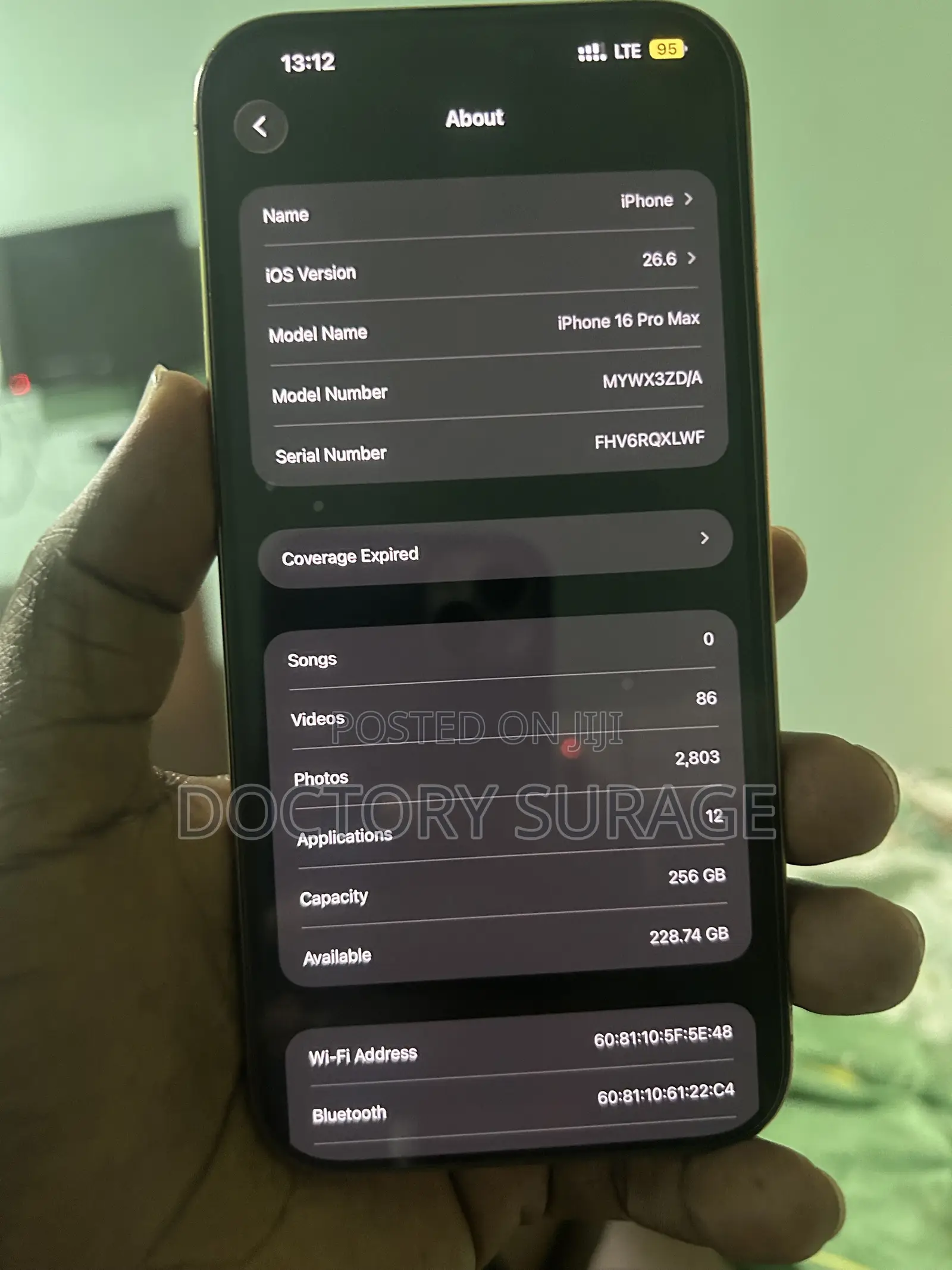 Apple iPhone 16 Pro Max 256 GB Rose Gold